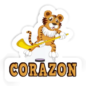 Aufkleber Hockeyspieler Corazon Image