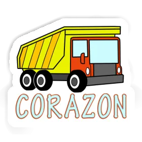 Corazon Autocollant Camion à benne Image