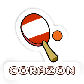 Raquette de ping-pong Autocollant Corazon Image