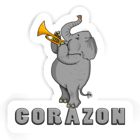 Éléphant Autocollant Corazon Image