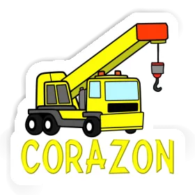 Autocollant Corazon Grue automotrice Image