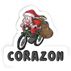 Sticker Cyclist Corazon Image