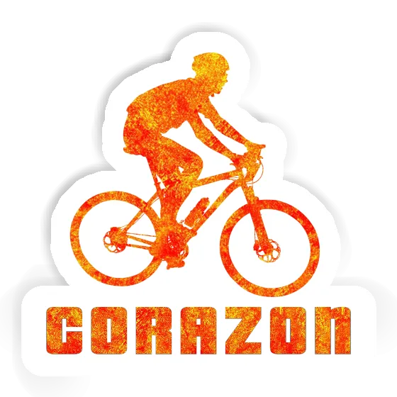 Corazon Sticker Biker Laptop Image