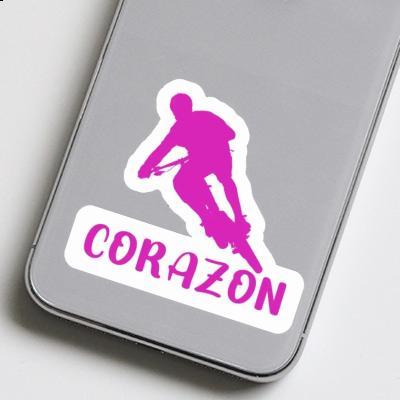 Corazon Autocollant Vététiste Laptop Image
