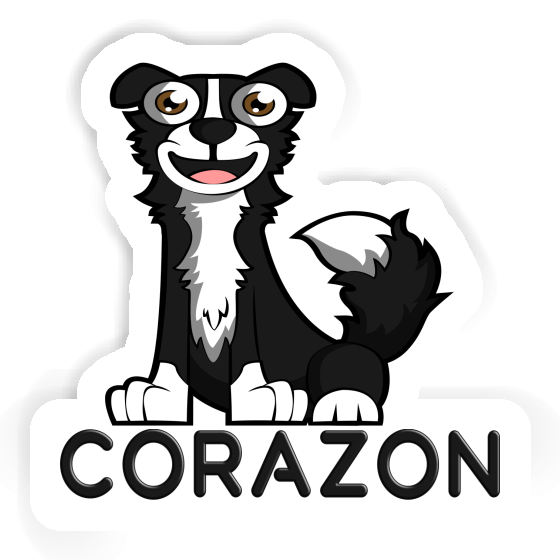Autocollant Corazon Border Collie Notebook Image