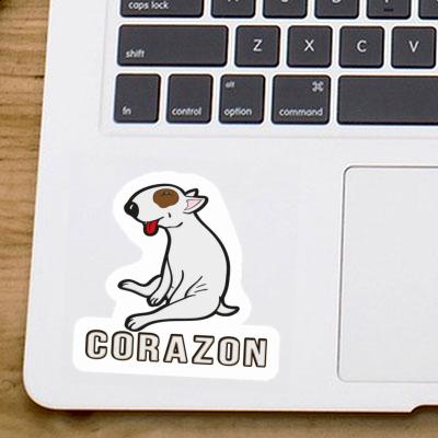 Bull Terrier Autocollant Corazon Bull Terrier Autocollant Corazon Image