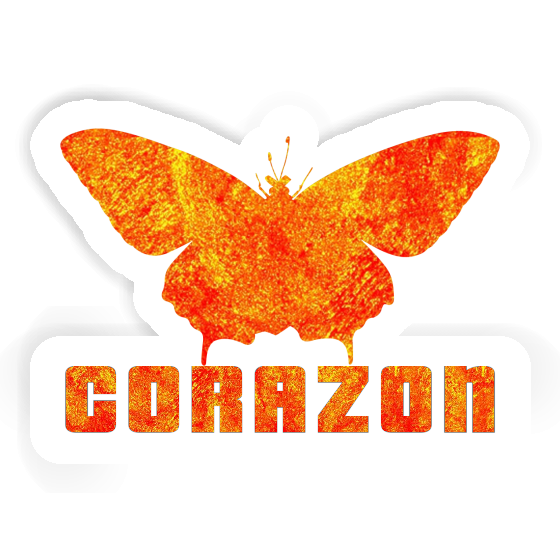 Autocollant Corazon Papillon Autocollant Corazon Papillon Image