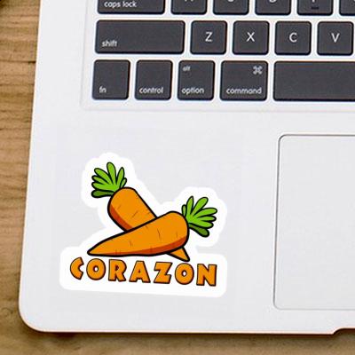 Carotte Autocollant Corazon Laptop Image