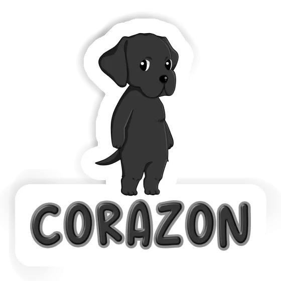 Autocollant Corazon Labrador Retriever Autocollant Corazon Labrador Retriever Image