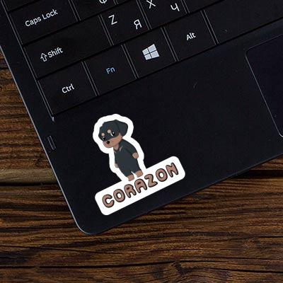 Rottweiler Autocollant Corazon Laptop Rottweiler Autocollant Corazon Laptop Image