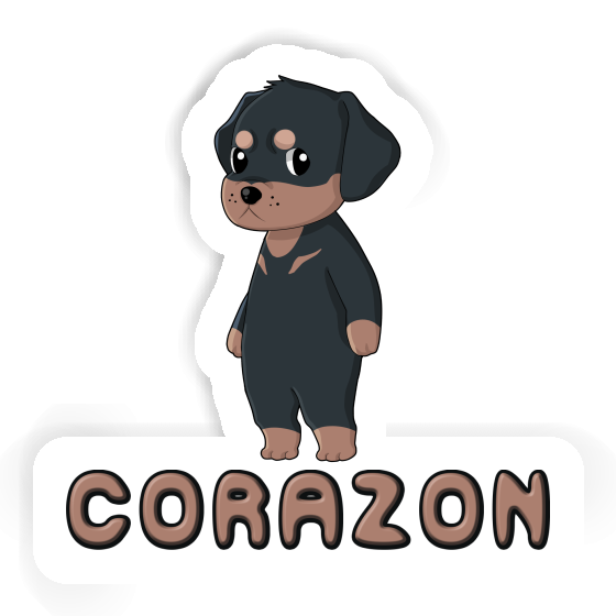 Rottweiler Autocollant Corazon Notebook Rottweiler Autocollant Corazon Gift package Image