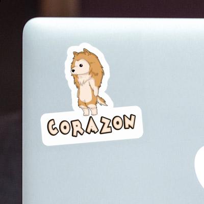 Sticker Corazon Collie Notebook Image