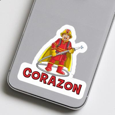 Sticker Firefighter Corazon Notebook Sticker Firefighter Corazon Gift package Image