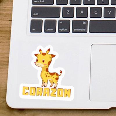 Sticker Giraffe Corazon Notebook Sticker Giraffe Corazon Gift package Image