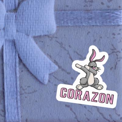Corazon Aufkleber Hase Laptop Image