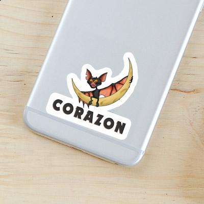 Corazon Autocollant Chauve-souris Laptop Image