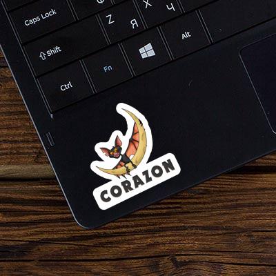 Corazon Autocollant Chauve-souris Notebook Image