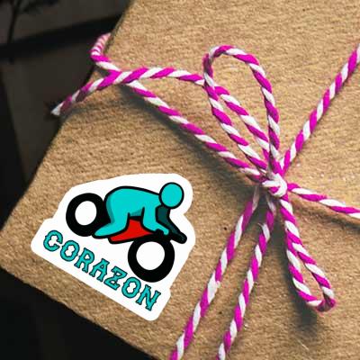 Corazon Autocollant Motocycliste Laptop Corazon Autocollant Motocycliste Laptop Image