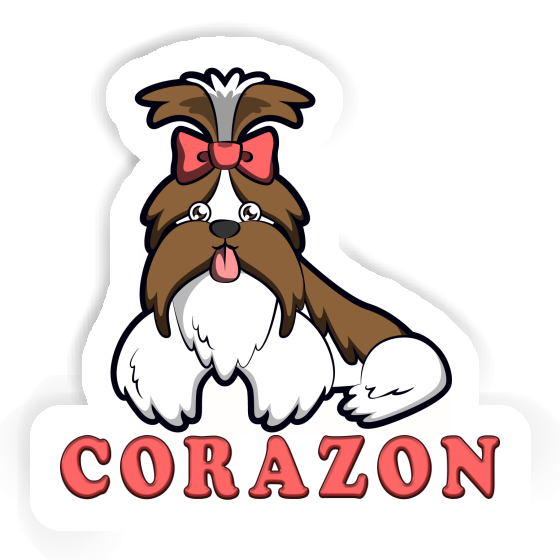 Autocollant Corazon Shih Tzu Autocollant Corazon Shih Tzu Image