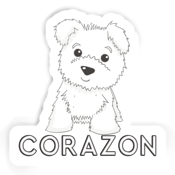 Westie Autocollant Corazon Image