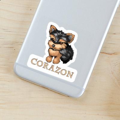 Sticker Corazon Yorkshire Terrier Notebook Sticker Corazon Yorkshire Terrier Gift package Image