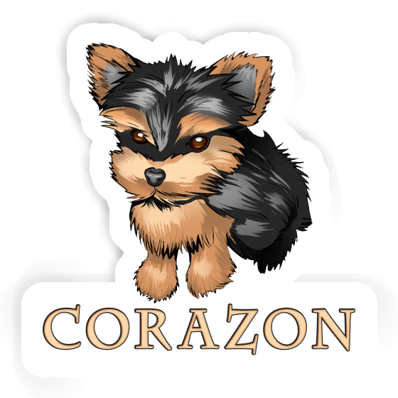 Autocollant Yorkie Corazon Laptop Autocollant Yorkie Corazon Laptop Image