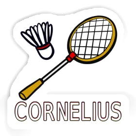 Aufkleber Badmintonschläger Cornelius Image