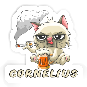 Cornelius Aufkleber Bad Cat Image