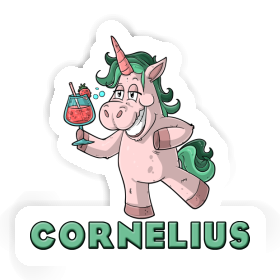 Aufkleber Cornelius Party-Einhorn Image