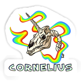 Sticker Cornelius Einhorn-Totenkopf Image