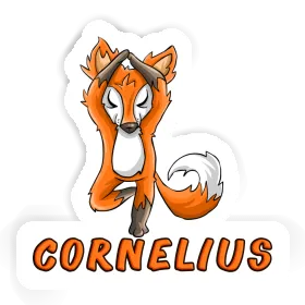 Aufkleber Yoga Fuchs Cornelius Image