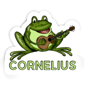 Cornelius Sticker Gitarrenfrosch Image