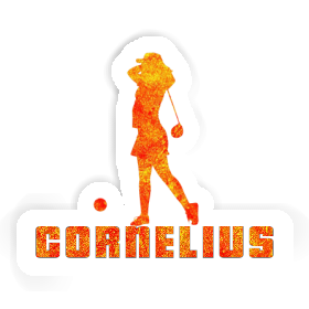 Sticker Cornelius Golfer Image