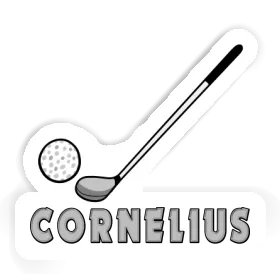 Sticker Cornelius Golfschläger Image