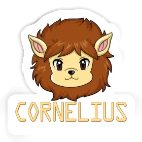 Löwenkopf Aufkleber Cornelius Image