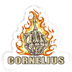 Aufkleber Cornelius Mittelfinger Image