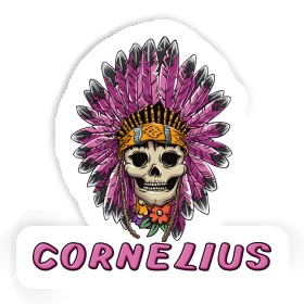 Cornelius Sticker Damen Totenkopf Image