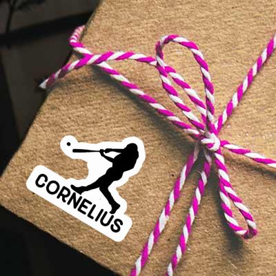 Sticker Baseball Player Cornelius Sticker Baseball Player Cornelius Image