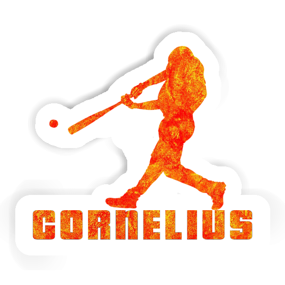 Sticker Cornelius Baseball Player Notebook Sticker Cornelius Baseball Player Gift package Image