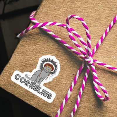 Aufkleber Indianer-Katze Cornelius Notebook Aufkleber Indianer-Katze Cornelius Gift package Image