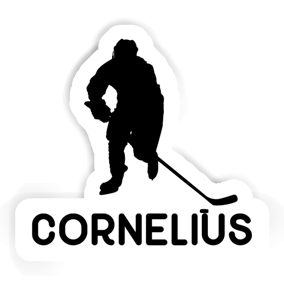 Sticker Cornelius Eishockeyspieler Notebook Sticker Cornelius Eishockeyspieler Gift package Image