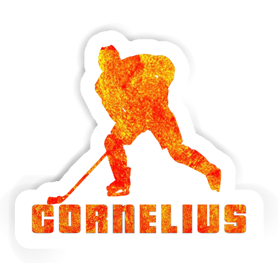 Hockey Player Sticker Cornelius Notebook Hockey Player Sticker Cornelius Gift package Image