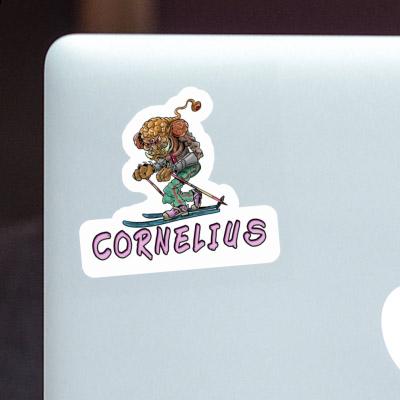 Sticker Telemark Skier Cornelius Notebook Sticker Telemark Skier Cornelius Gift package Image