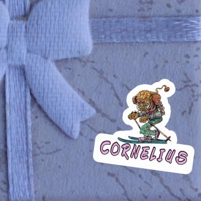 Sticker Telemark Skier Cornelius Notebook Sticker Telemark Skier Cornelius Gift package Image