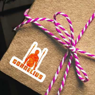 Sticker Cornelius Ring gymnast Notebook Sticker Cornelius Ring gymnast Gift package Image