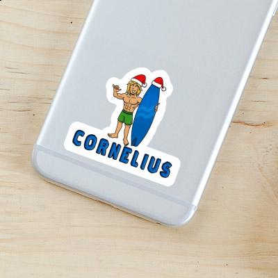Sticker Cornelius Weihnachtssurfer Notebook Sticker Cornelius Weihnachtssurfer Gift package Image