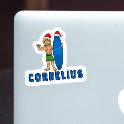 Sticker Cornelius Christmas Surfer Notebook Sticker Cornelius Christmas Surfer Notebook Image