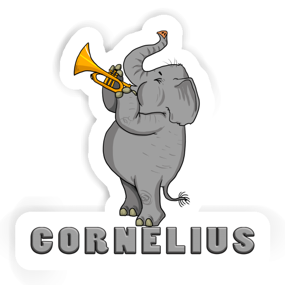 Aufkleber Cornelius Trompeten-Elefant Notebook Aufkleber Cornelius Trompeten-Elefant Gift package Image
