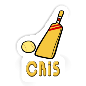 Cris Sticker Cricket Bat Image