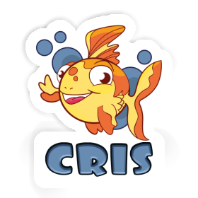 Poisson Autocollant Cris Image